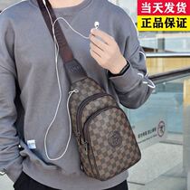 2022 new chest bag mens boomer card mens bag single shoulder diagonal satchel fashion casual multifunction chest front pouch bag