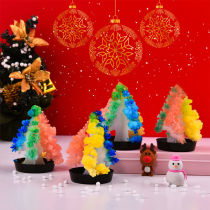 Colorful Christmas tree childhood open snowflakes paper tree magic watering flowering crystallization science experiment Christmas gifts