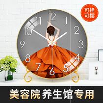 New Light Extravagant Internet Red Beauties Living-room Hanging Bell Clock Performance Déminimis Quartz Clock Fashion Creativity Muted Hanging Bedroom