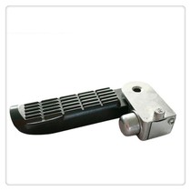 Electric car turtle pedal black pedal rice color rear seat foot plate electric motorcycle silver folding tripod knife