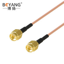 Boyang SMA male-SMA male radio frequency connection line 50 Euro high frequency RG316 super soft silver plated shielded high temperature line