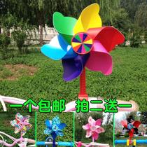 Colorful cute childrens scooter windmill car decoration toy rotating stroller car suspension ornaments cartoon