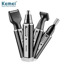 Nose hair trimmer electric rechargeable shaver km6630 4 1 multi-functional sideburns beard repair Kemeihe