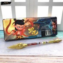 1-3 year childrens stationery men and women students multifunctional pen Nezha pencil case kindergarten pencil case