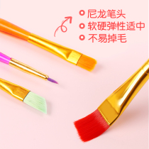 Children 6 candy color Wide and Narrow art brush kindergarten art painting brush brush set