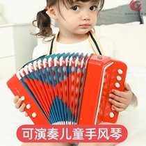 Accordion Musical Instruments Electronic Childrens Beginner Mini Toys Girls Puzzle Model Pull Simulation Student Enlightenment