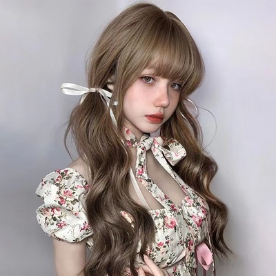 taobao agent Curly hair mesh, cute helmet, internet celebrity, adds volume