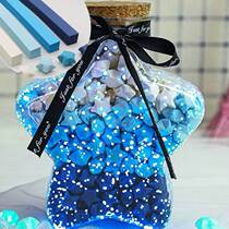 Luminous PET star bottle colored paper DIY wishing bottle boys and girls gift lucky star bottle