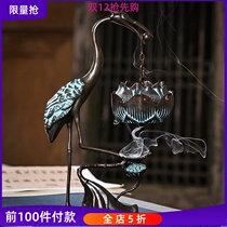 Pure copper hanging back incense burner household indoor hanging ball Ruihe hanging type incense incense creative tea ceremony ornaments