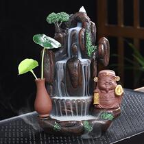 High mountain flowing water back incense burner creative resin ornaments sandalwood agarwood tea ceremony household indoor aromatherapy stove Zen