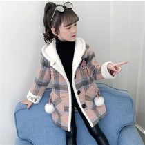 Girls fur coats 2021 new children Yangqi girls autumn and winter Korean version children clothing CUHK childrens trendy great clothes