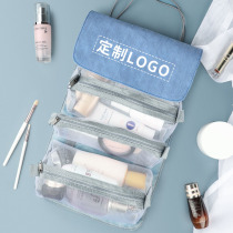 Travel PU Detachable Portable Cosmetics Cashier Bag Wash Bag Large Capacity Quad A Makeup Bag Custom LOGO