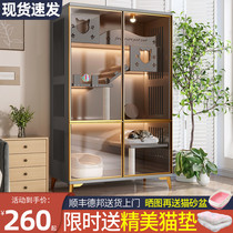 Solid Wood Cat Villa Cat Cage Ultra Large Cat House Luxury Cat Cabinet Kitty Cat Room Double Layer Triple Layer Home Cat House