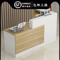 Simple modern clothing store bar table milk tea shop beauty salon cash register counter shop small front desk corner