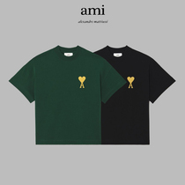 Jiangsu Barn Ex-gratia) O) Rice Discounts) Ami Paris Golden Loving Christmas Limited Short Sleeve T-shirt