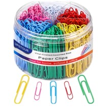 Factory direct color paper clip office stationery paper clip multi-specification mixed nickel-plated metal silver bookmarks