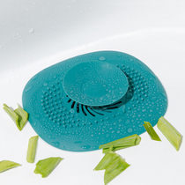 Sink anti-god device floor drain cover hair filter screen wash-face washing vegetable pool bathroom bathtub sewer spit