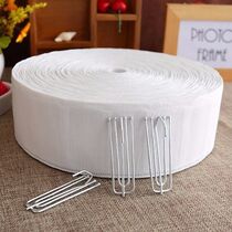 Curtain Tie with Premium Accessories Large Full Curtain Tie with Hook Cloth with Decorative White Cloth Strap with Thick Excipients