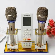 Microphone Racks Ktv Special Acrylic High-end Crystal Desktop Seat Microphone Wireless Karok Handheld mobile phone