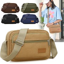 Multilayer Business Package Collection Wallet Wear-proof Cloth Bag Backpack Woman Bag Single Shoulder Inclined Satchel Bag Casual Bag Mens Small Square Bag