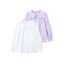 Bala Bala Girl Girl Shirt 2022 Spring Dress New Long Sleeve Shirt 202122102003