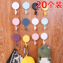 20 creative adhesive hook non-punching rack patch small objects storage artifact toilet bath towel sticky hook