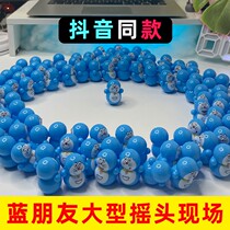 Dingdang cat Doraemon Net red and blue fat tumbler toy baby baby desktop mini puzzle