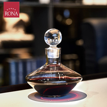 RONA Lona imported lead-free crystal handmade high-end luxury home mini diamond with lid wine bottle decanter