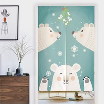 Door curtain bedroom home custom cloth to block half curtain kitchen aisle without punching curtain curtain toilet partition curtain