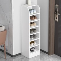 Shoe cabinet household door one narrow vertical door large capacity locker small household dust-resistant shoe rack