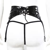 New hosiery with black parquet leather sexy alternative sentix underwear Pants Female style