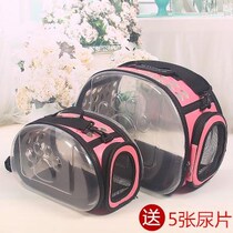 Pet breathable cat bag transparent bag Backpack Kitty out portable bag Cat Cage Dogs Sloped Satchel Carry-on Space Bag