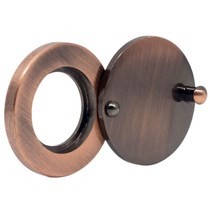 Anti-theft door cat's eye back cover piece shielding anti-peep cover all copper household door mirror protection switch accessories 16mm14 plug hole