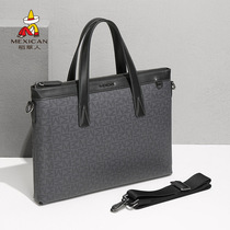 910 scarecrow handbag large-capacity business briefcase casual fashion handbag travel shoulder messenger bag