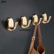 New Chinese hook single hook into the door rear wardrobe clothes hanging clothes hook light lavish modern minimalist clothes hat hook wall-mounted gold