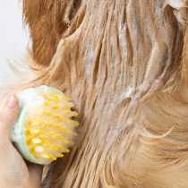 Kitty Bath Brush Pet Silicone Massage Brushed Dog Bath Brush Clean God gives the dog a bath and a bath lotion