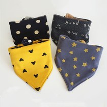 ins Han version of the new baby Triangle Towel Baby Saliva towel Childrens pure cotton surrounding mouth Scarves Scarves big headscarves