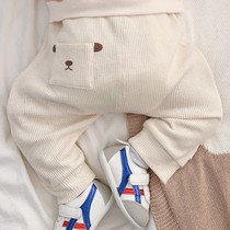 2021 spring autumn new pants newborn large PP trousers male and female baby spring baby Harun pants big fart pants