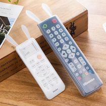 Cute home air conditioning TV remote control cover transparent silicone waterproof and anti-fall remote control protective sleeve