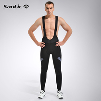 Santic Sendi Spring and Autumn Cycling Strap Trouser Men Highway Bicycle Trouser Breathable and Wet
