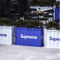 Outdoor Iron Art Industrial Wind Flower Case Courtyard Outdoor Flower Beds Commercial Street Milk Tea Coffee Shop Partition Flower Groove