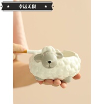 Lucky Infinity Small Goat Ashtray Creative Personality Trend Home 2021 cute teenage girl Fashion Ceramic Nordic I
