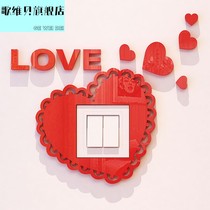 Song Vibe 3d Acrylic Switch Patch Creative Fields Garden Socket Board Protective Sleeves Eu Style Modern Brief Switch Decoration