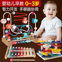 Baby Boy Bypass Pearl Multifunction Puzzle Force Development of Brain Toy String Beads male and female Children 0 Babies 1-2 years of early education