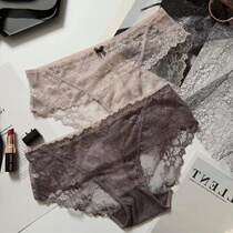 Japanese Sexy Lace Knickers low waist No marks Breathable Triangle Pants Pure Cotton Crotch Bag Hip Girl Underpants