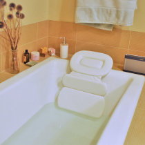 Suitable for wave whale Huida European three-fold bath pillow bath universal bathtub headrest with suction cup waist neck massage