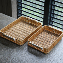 Lifestyle editorial room tray tea dish Nordic wind fruit basket snack basket household tea table basket