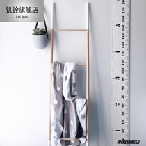 ins Nordic wind solid wood leaning against wall ladders living-room bedroom bathroom cloakroom clothes hangers clothes hangers photo props
