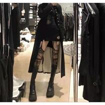 Dark Black Online Socks Sexy Harness Socks Irregular Grid Gothic Gothic Socks Punk Hot Girl y2k