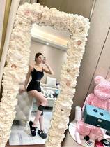 Mirror diy transformation material hand-made mesh full body mirror decoration frame cream foam foam foam production pack